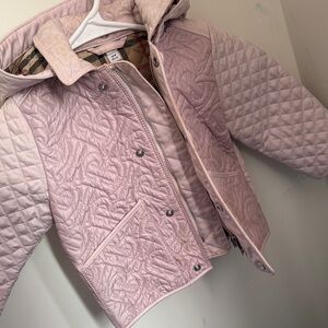 Burberry Pink Quilted Kids Jacket